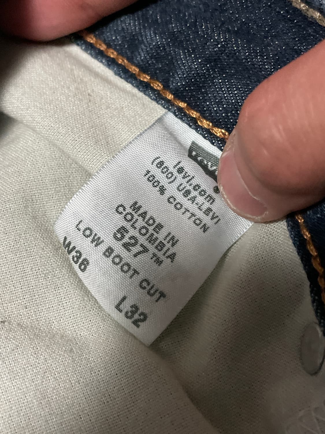 [36X32] 리바이스 527 플레어 핏 부츠컷 데님 팬츠 상품이미지9