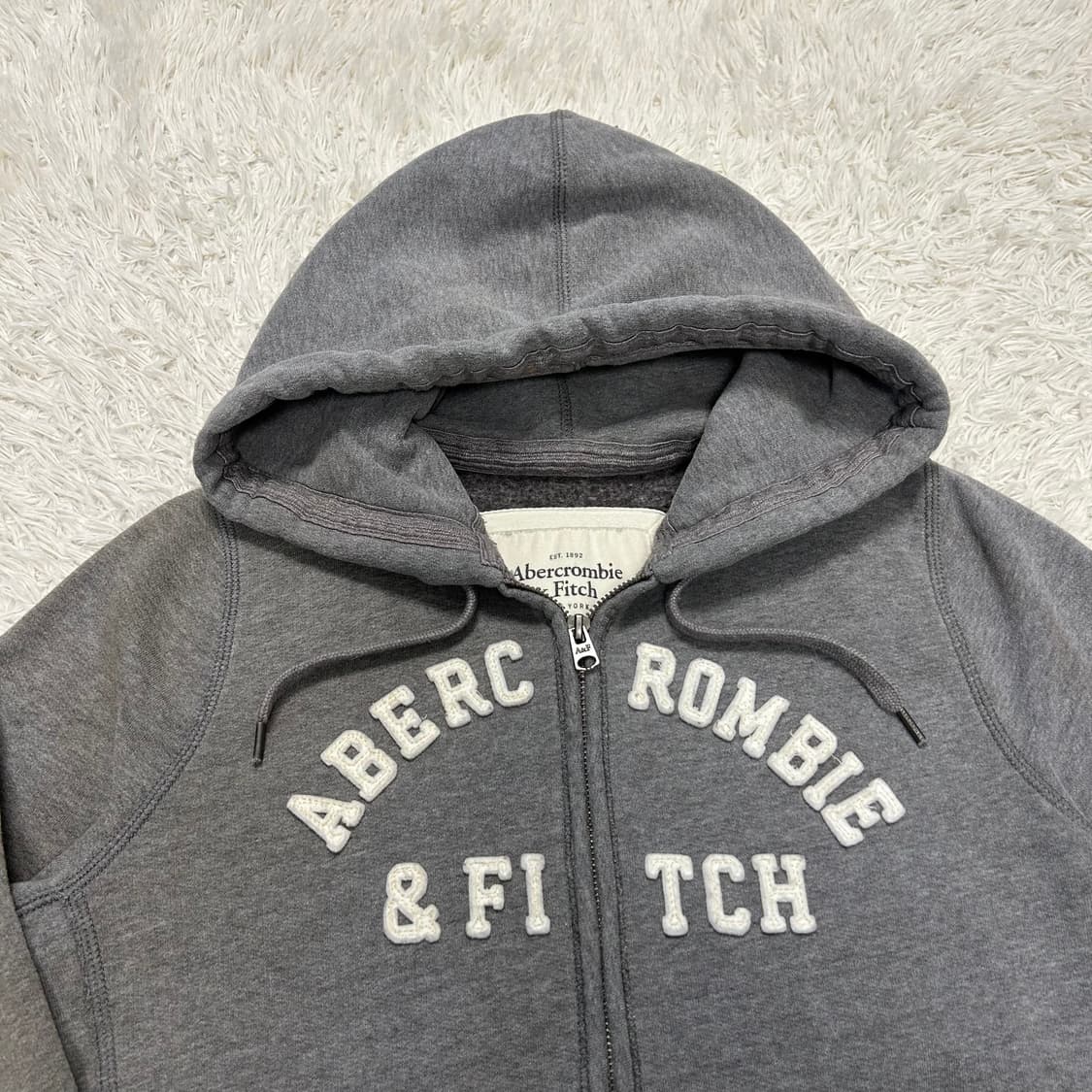Abercrombie Grey Hood Zip-up 상품이미지5