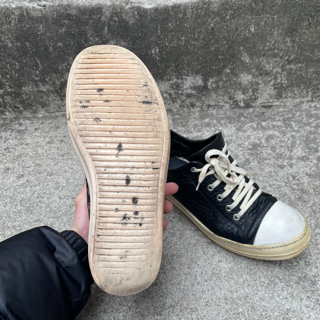 [40] RICK OWENS SS2015 레더 라몬즈 로우 상품이미지10