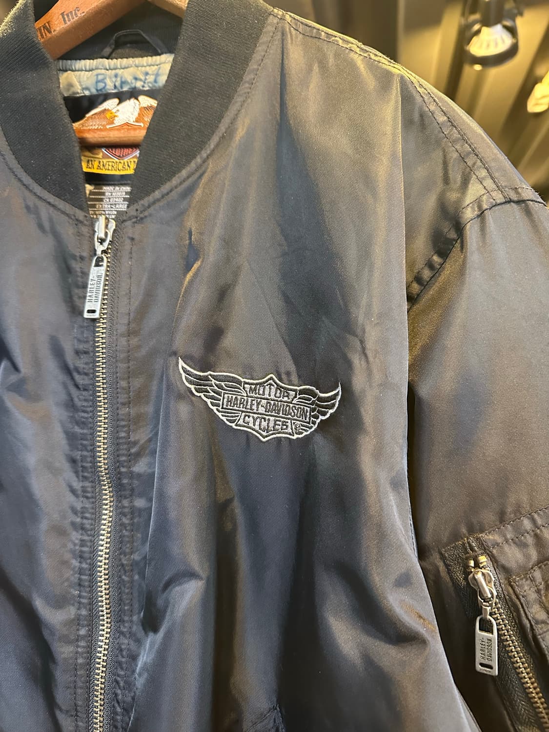 할리데이비슨 퀄팅 라이닝 붐버 자켓 상품이미지4