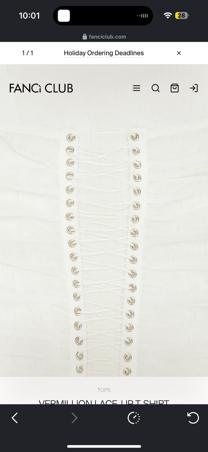 Knwls Fanci club vermillion top s 상품이미지6