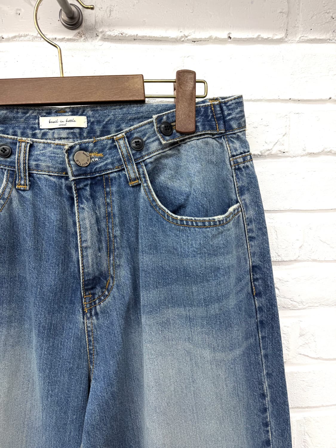 Basic in bottle 중청 데님 팬츠 상품이미지5