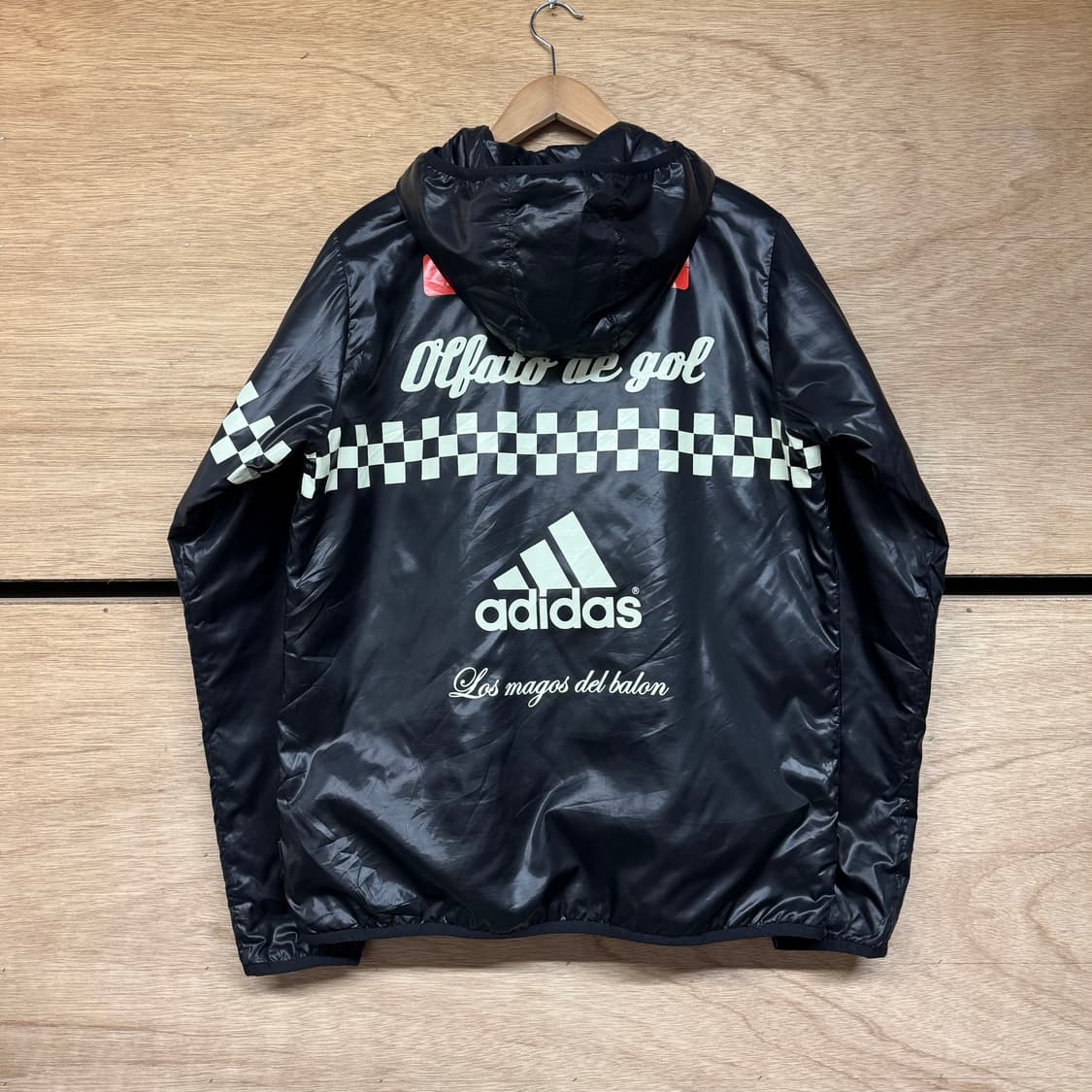 아디다스 레이싱 유광 후드 집업 (M)   상품이미지1