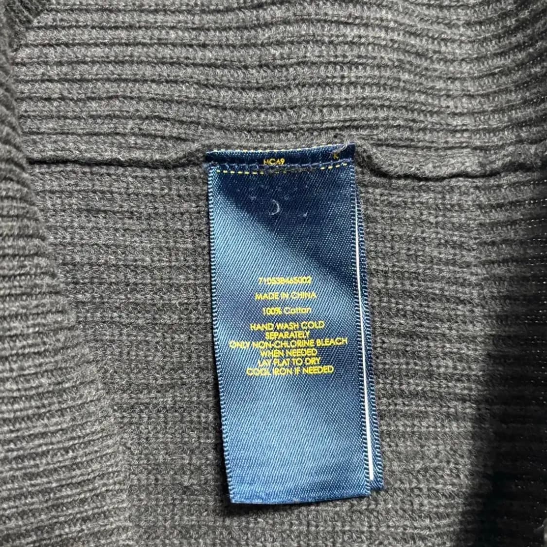 폴로랄프로렌 블랙 포니 챠콜 니트 집업 상품이미지5