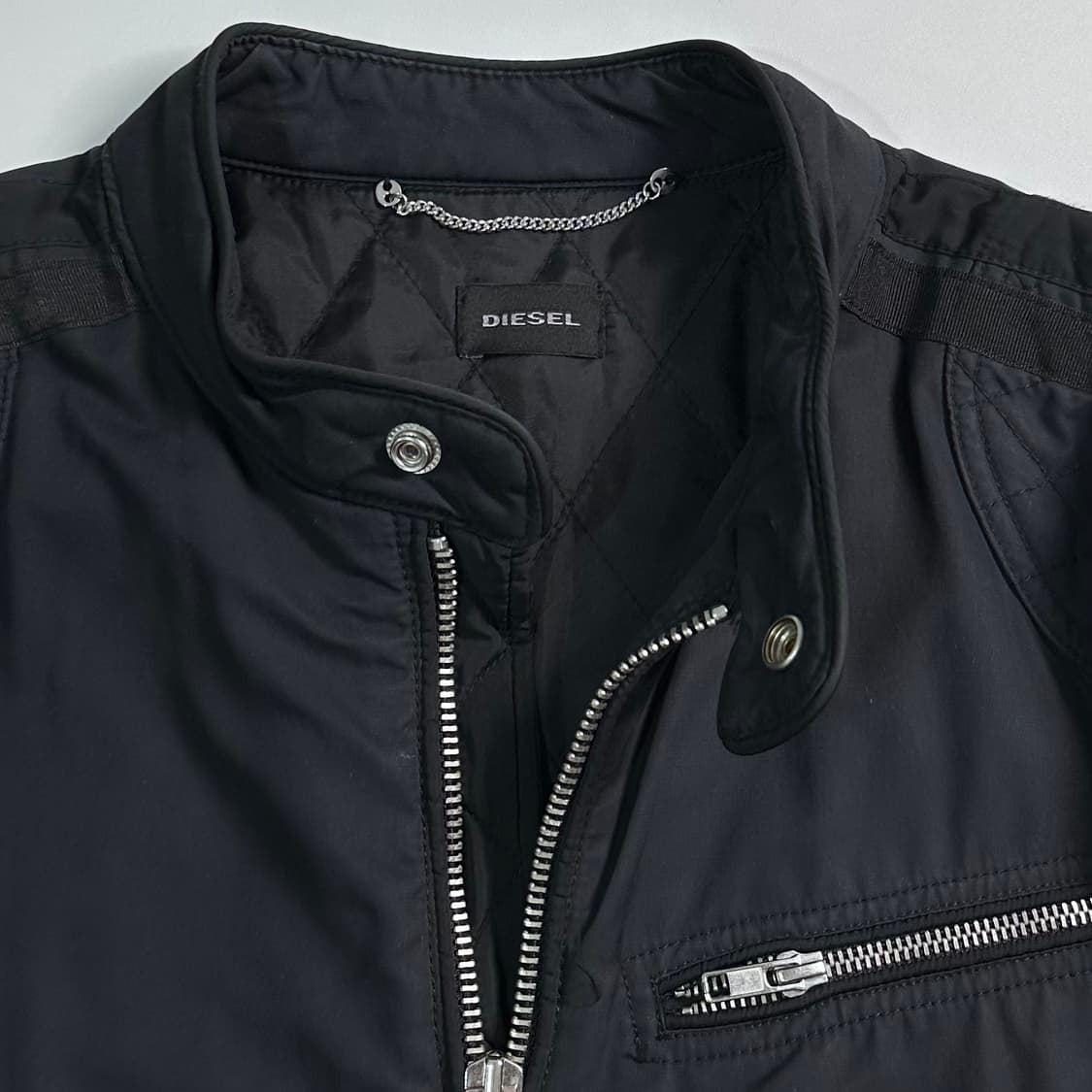 디젤 코튼/나일론 바이커 자켓  상품이미지6