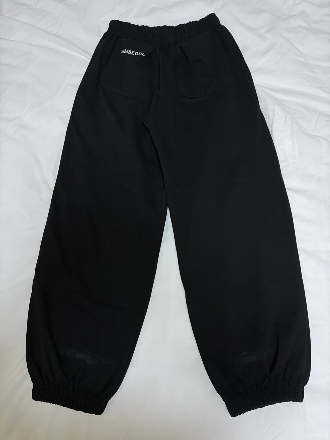 KIMSEOUL 킴서울 로고 스웻 조거 팬츠 블랙 1사이즈  상품이미지2