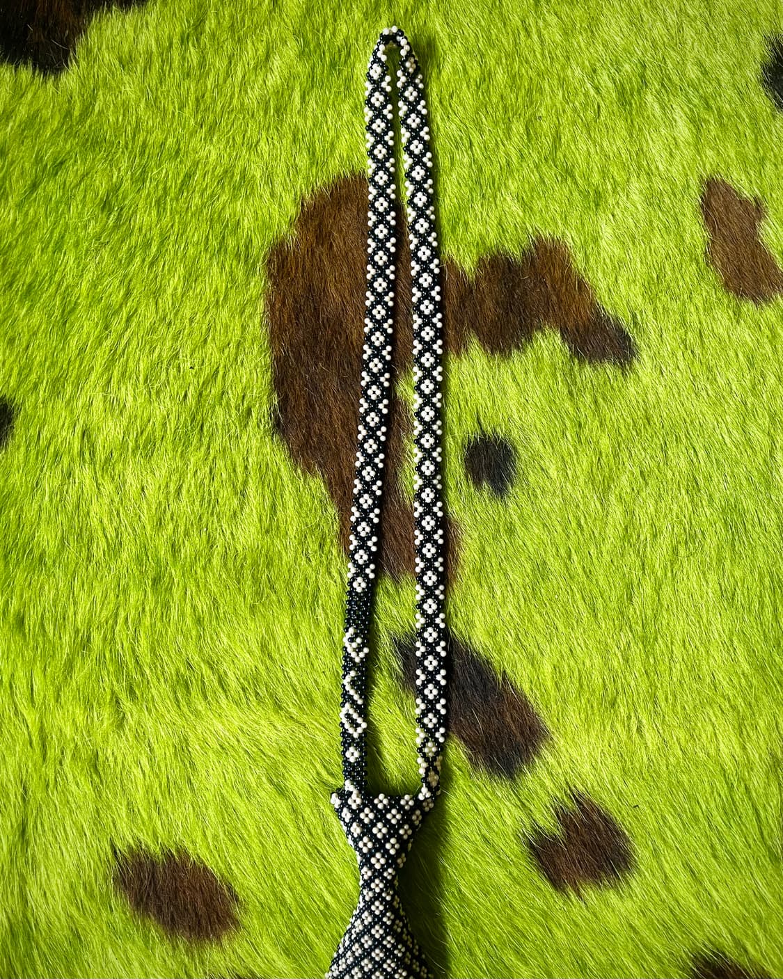 1960s Handmade Mods Pearl Beads Necktie 상품이미지6