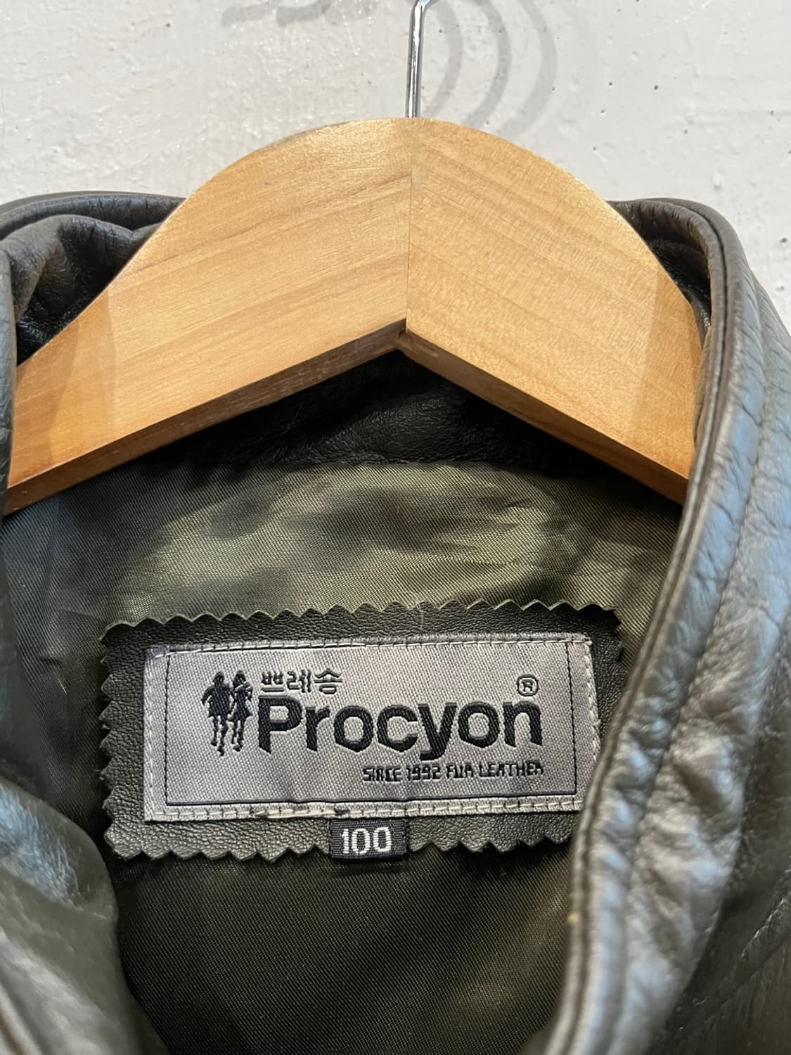 빈티지 소가죽 레더 자켓 100 상품이미지4