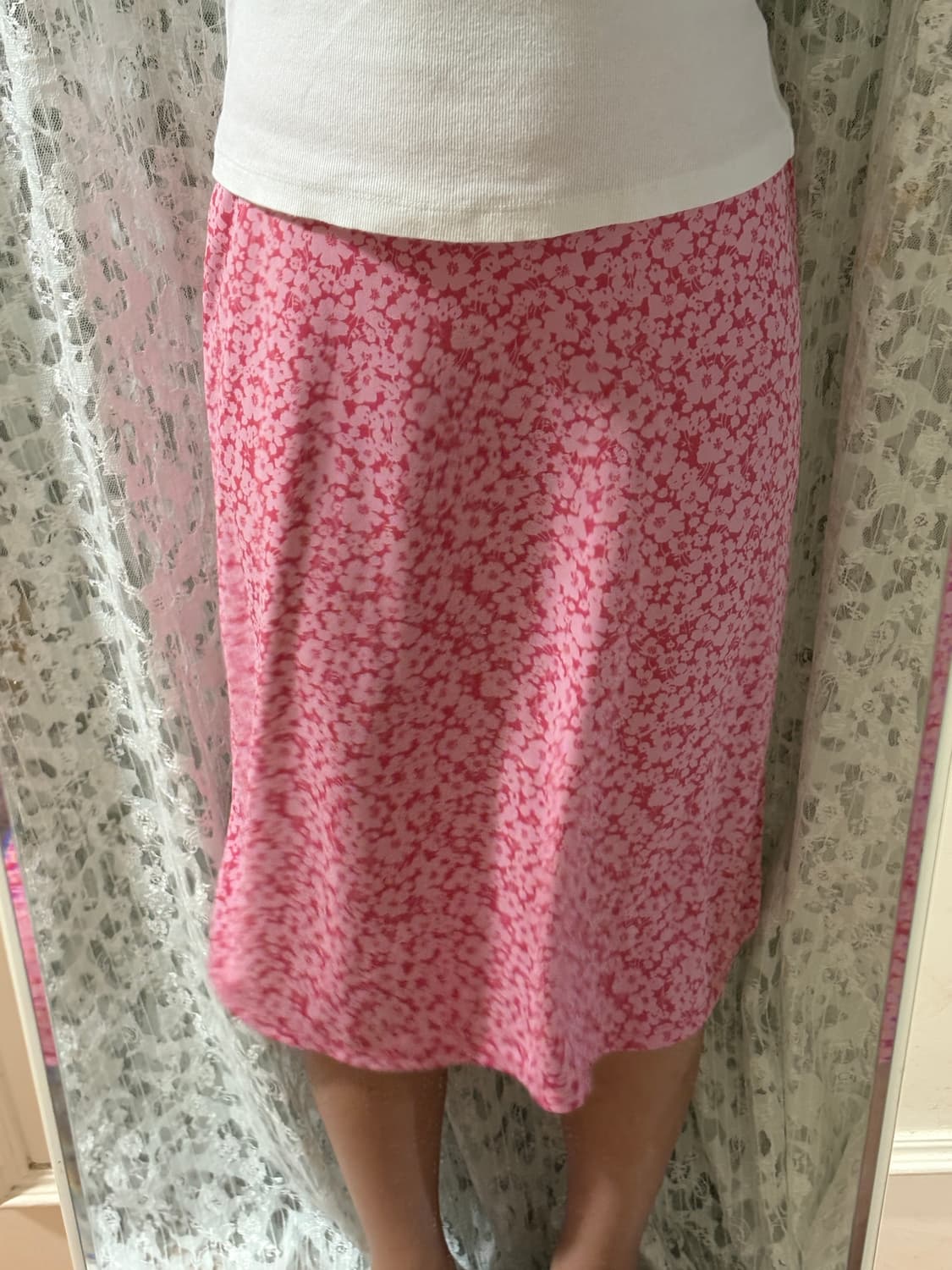 Gap pink folwer skirt 상품이미지3