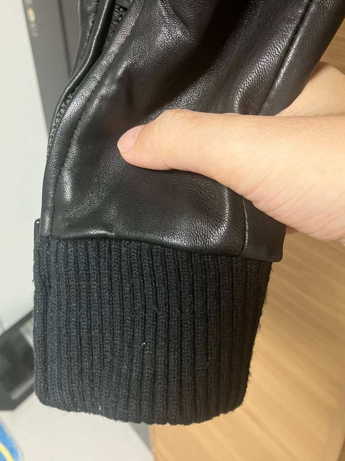 저스티스 모티브 양가죽자켓 상품이미지4