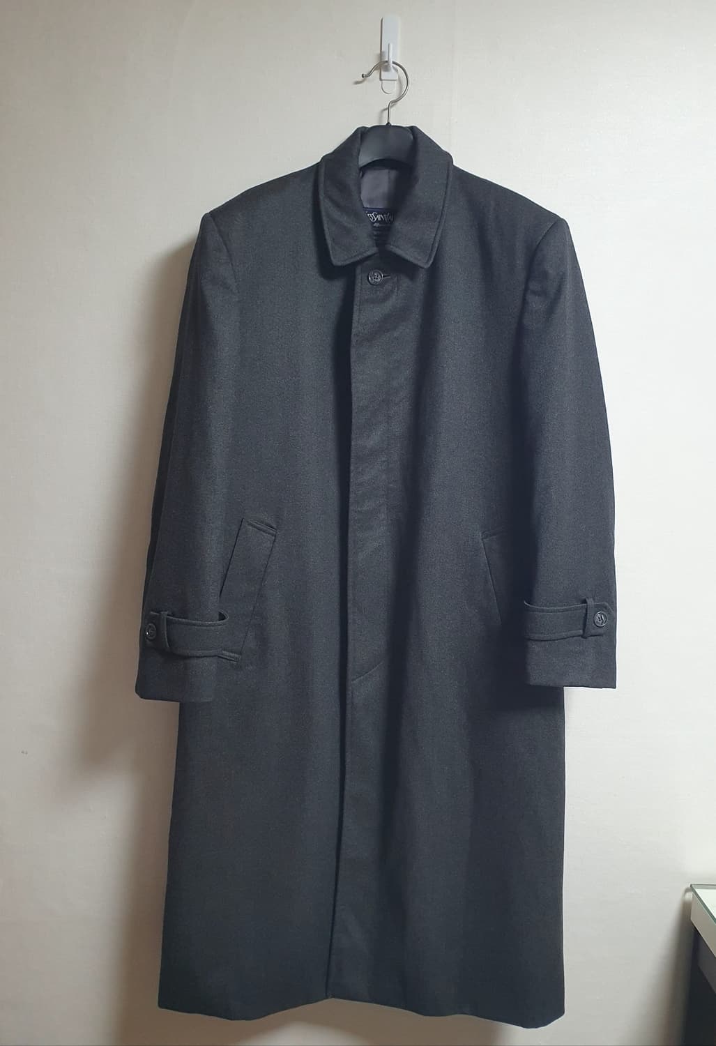 입생로랑 YSL 디퓨전옴므 차콜 클래식 롱코트 100 상품이미지1