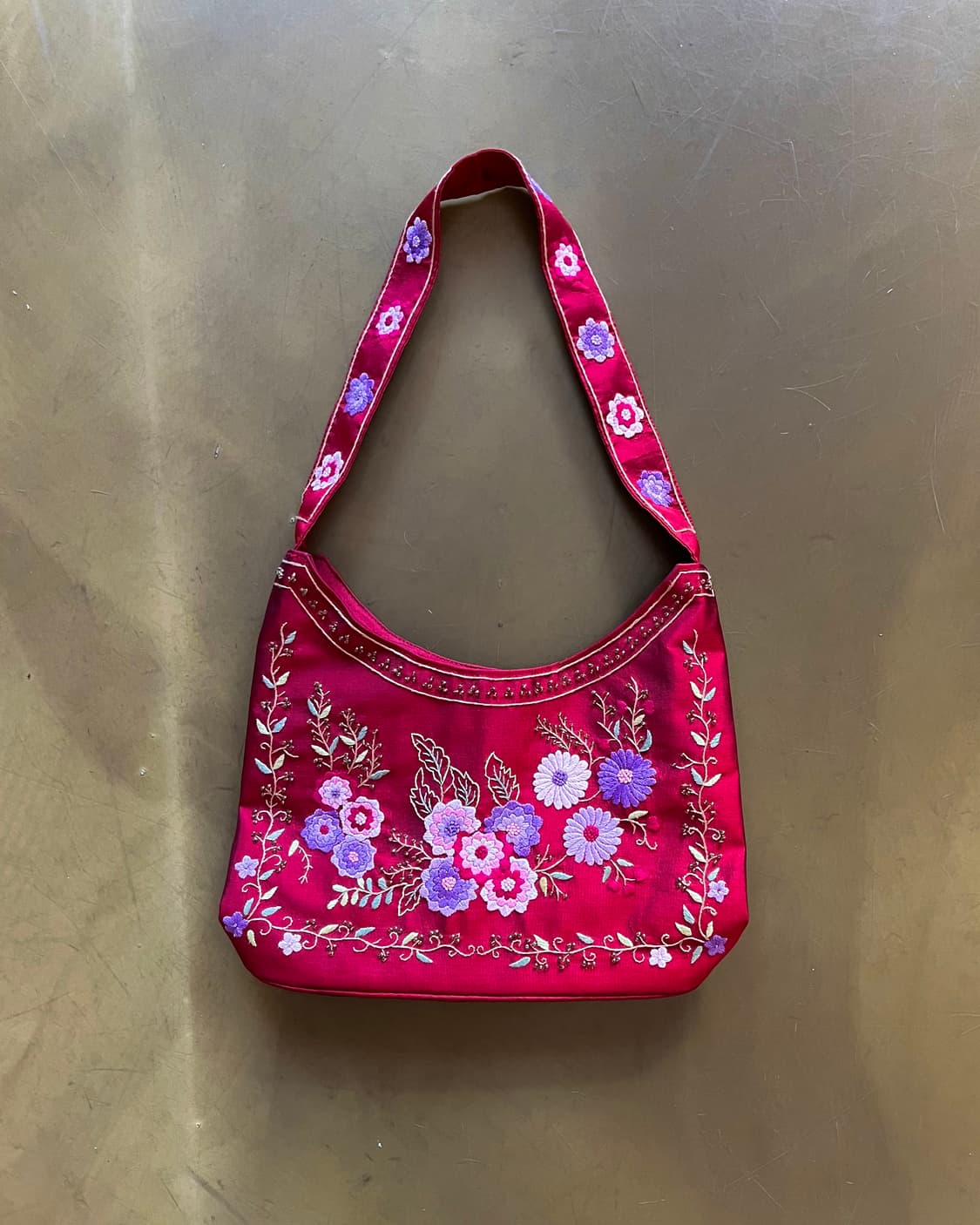 Indian Floral Embroidery Shoulder Bag 상품이미지2