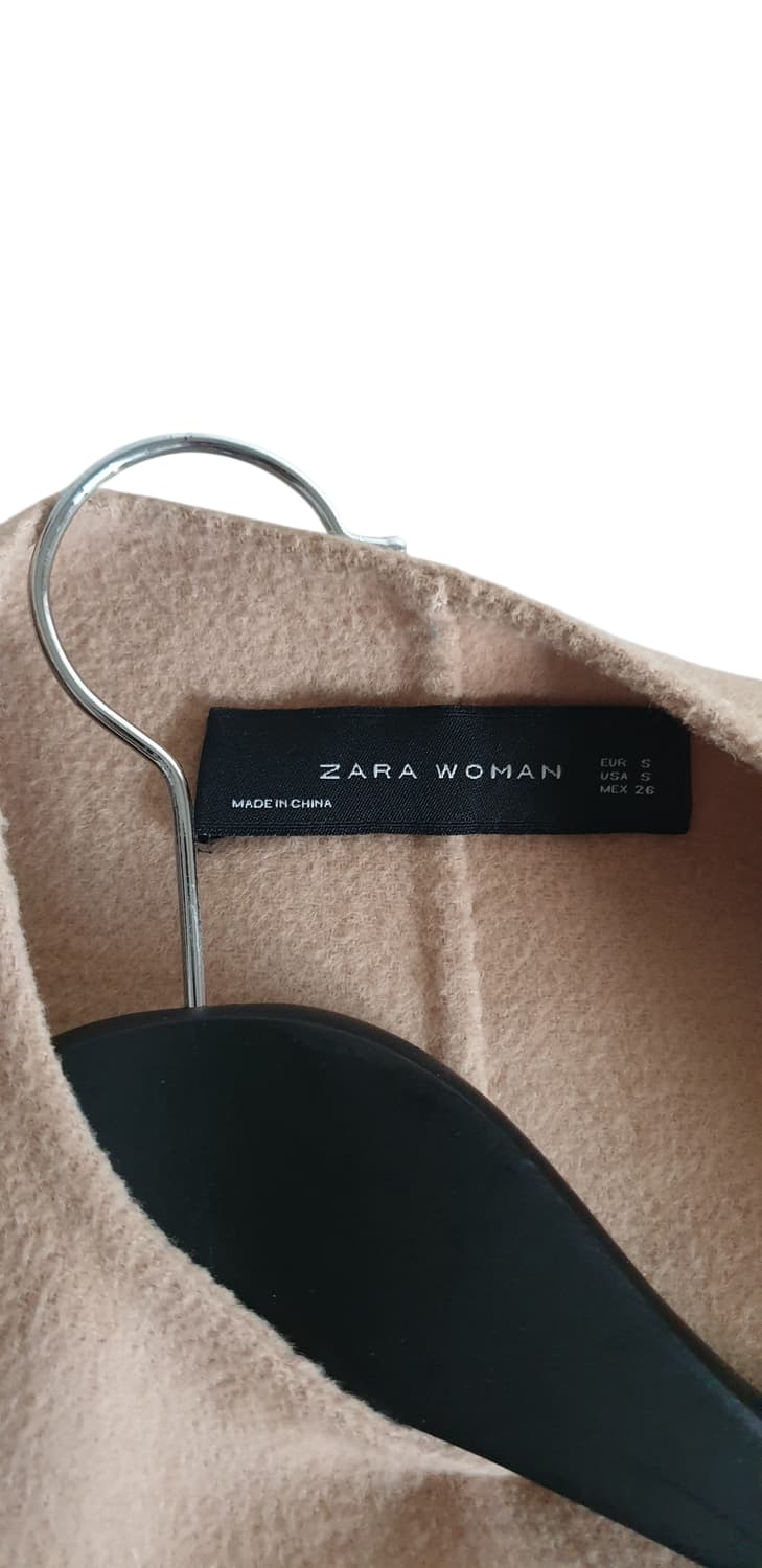 Zara 자라 핸드메이드 울 코트 베스트 상품이미지3