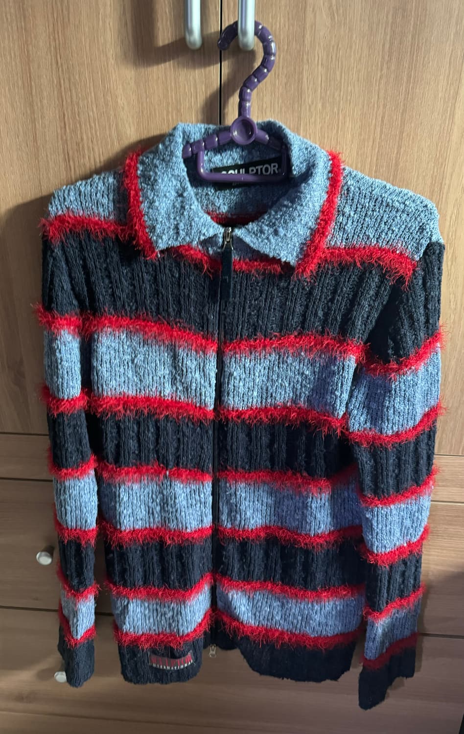 스컬프터 집업 니트 상품이미지2