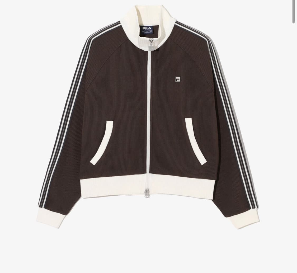 26ss 휠라 1911 니트 트랙탑 브라우니 상품이미지2