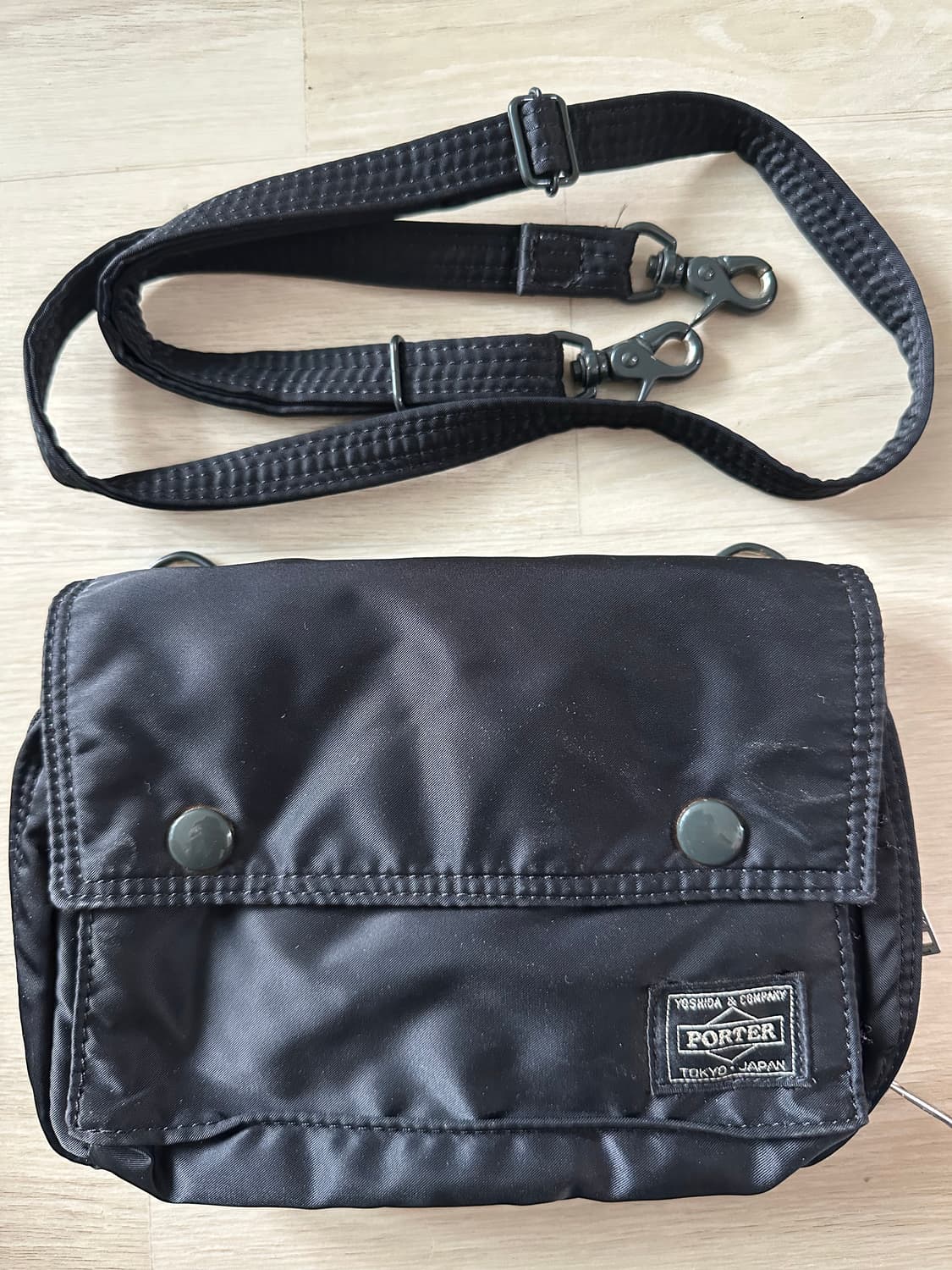 (신형) Porter 요시다 포터 탱커 스냅 숄더백 블랙 신형 상품이미지1