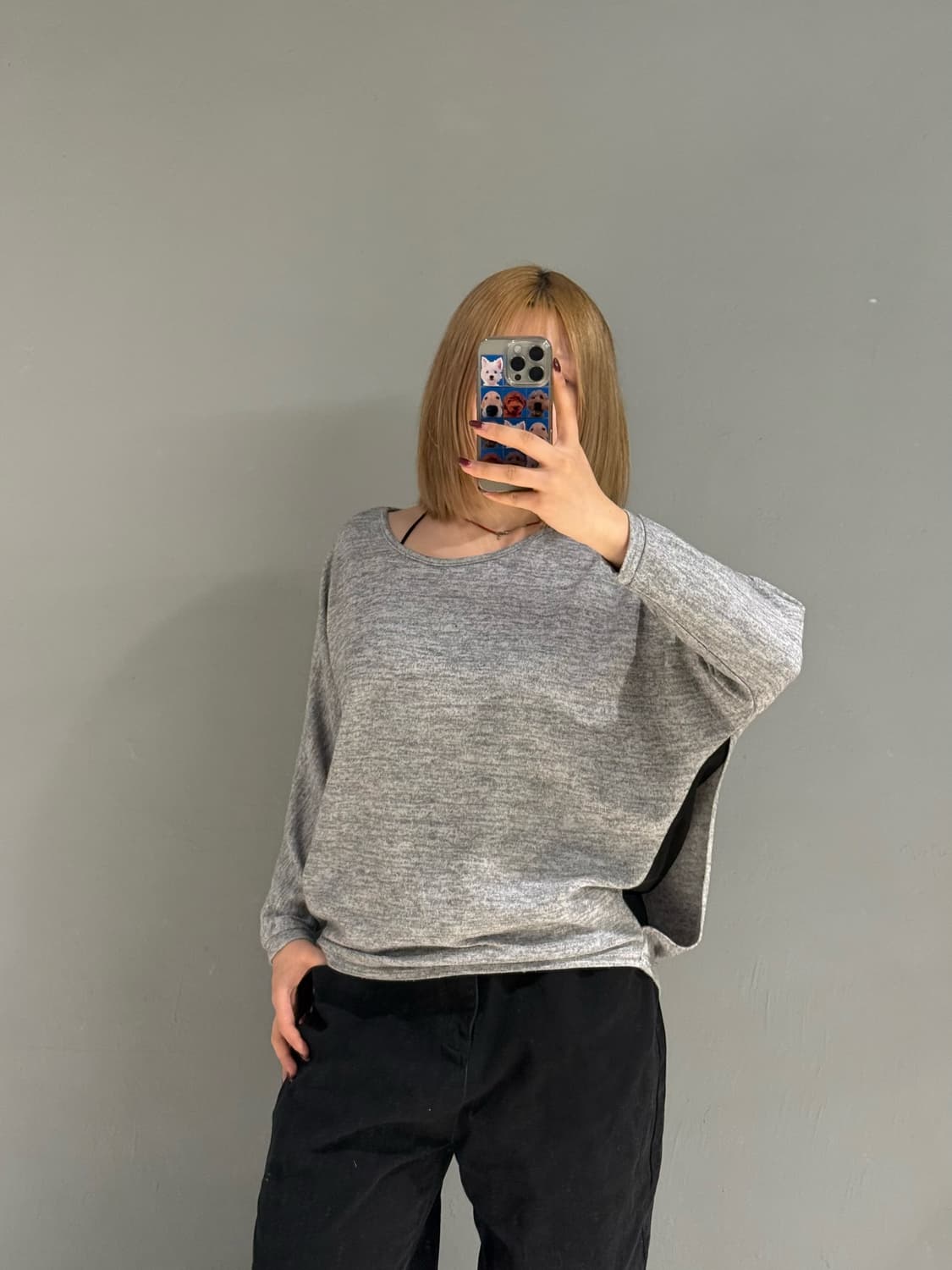 Heaven And Earth skull point slit top 상품이미지2