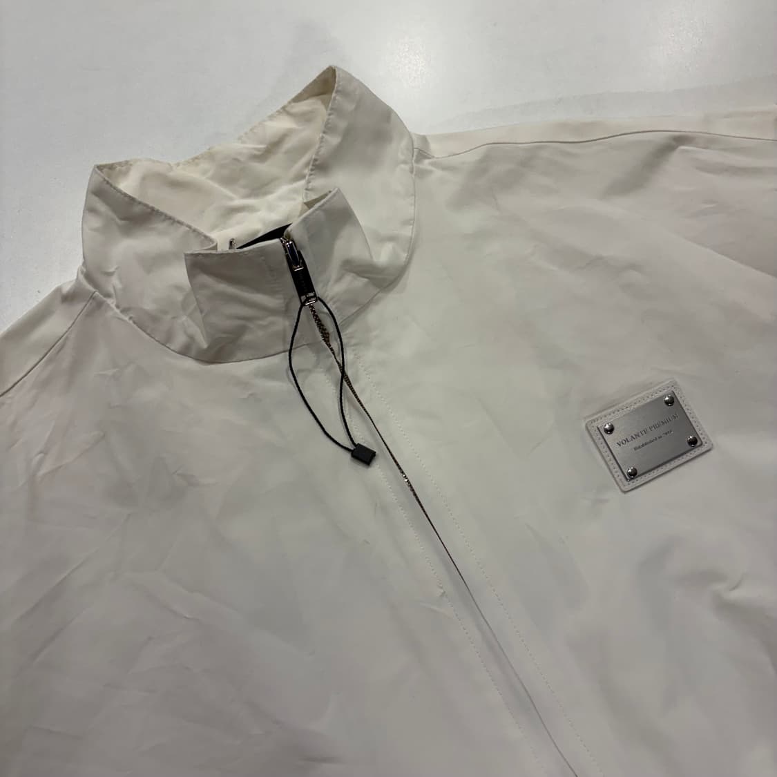 [1] VOLANTE 볼란테 나일론 화이트 봄버 자켓 C847 상품이미지3