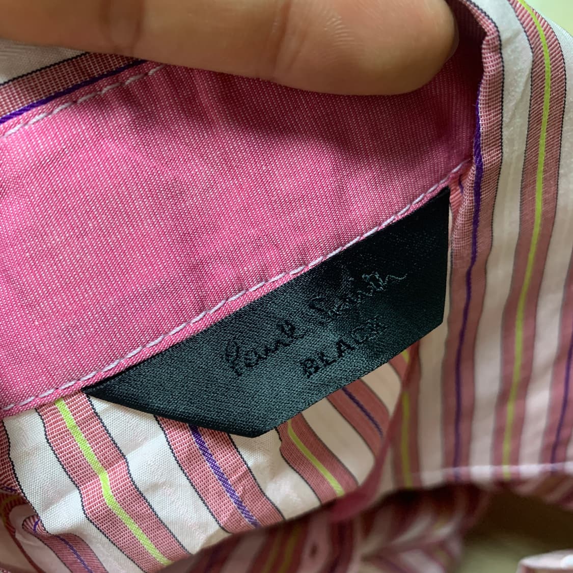 90)폴스미스 블랙(Paul Smith) 멀티 스트라이프 여성 반팔 셔츠 상품이미지3