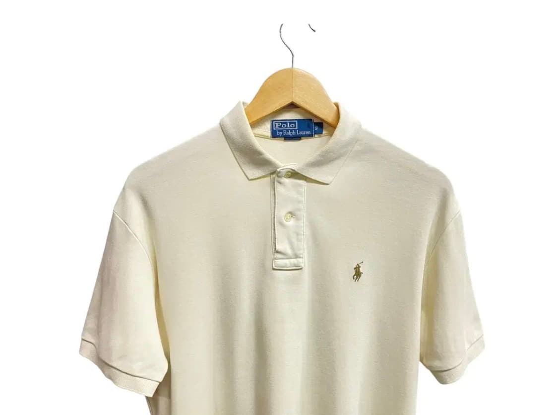 폴로 아이보리 소프트코튼 카라 반팔티 S-M 상품이미지2