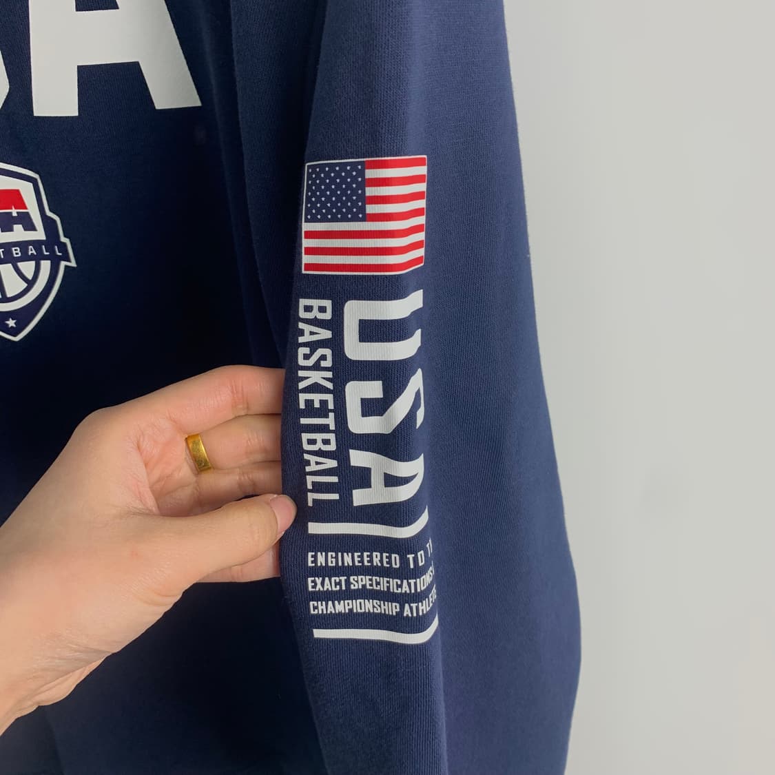 나이키 USA 성조기 네이비 후드티 상품이미지5