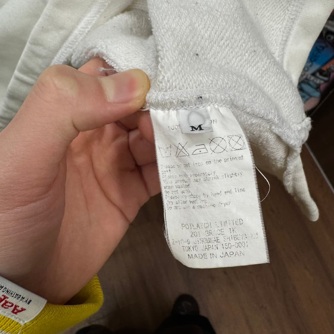 카브엠트 원포켓 스웻셔츠 후면 CE 로고 포인트 화이트 맨투맨 상품이미지7