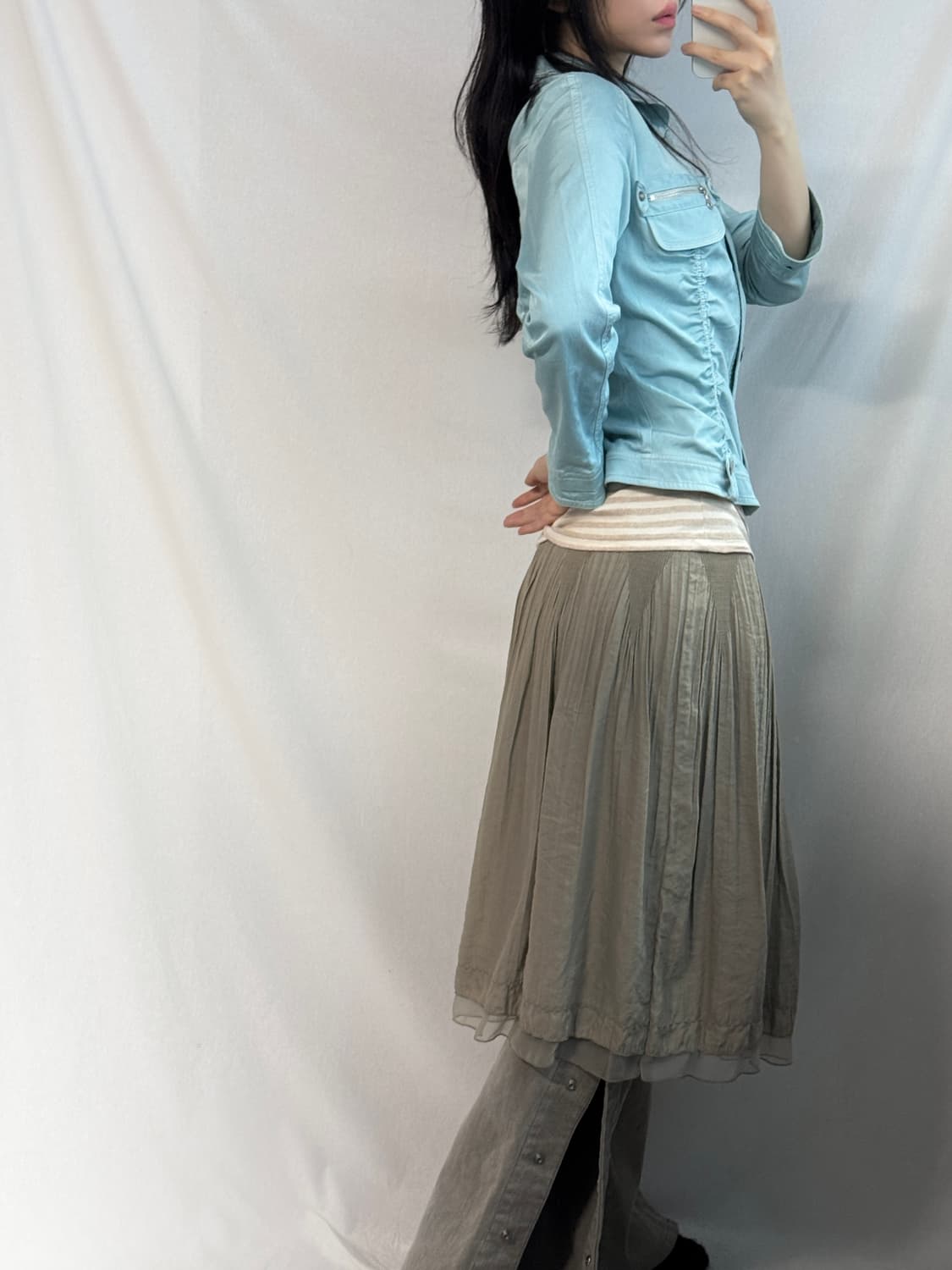 셔릉 버튼 자켓 상품이미지7