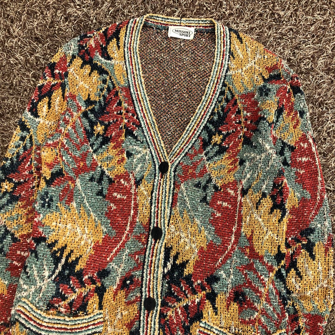 미쏘니 멀티컬러 패턴 가디건 상품이미지2