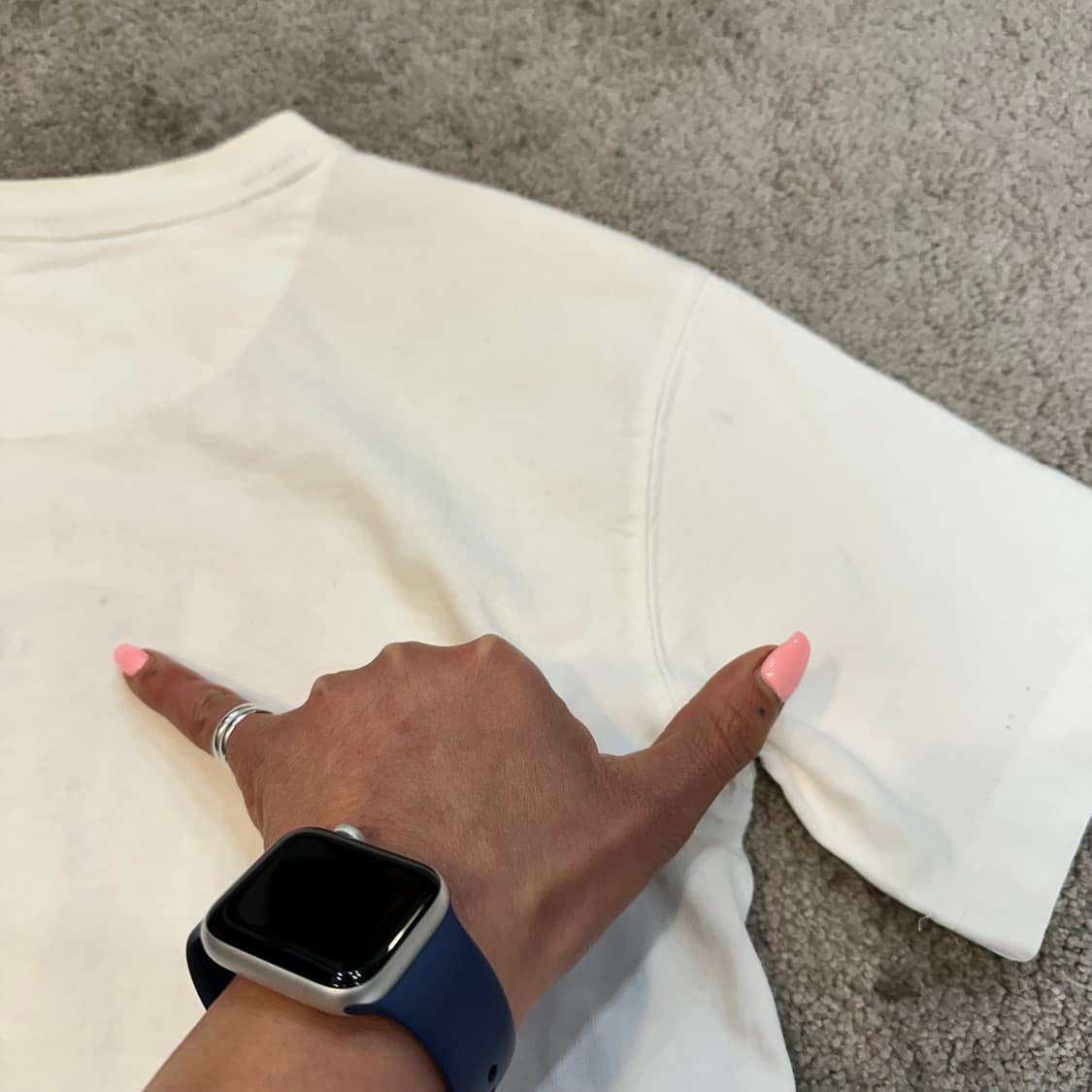 갭 풋볼 그래픽 미디크롭 반팔티M 상품이미지8