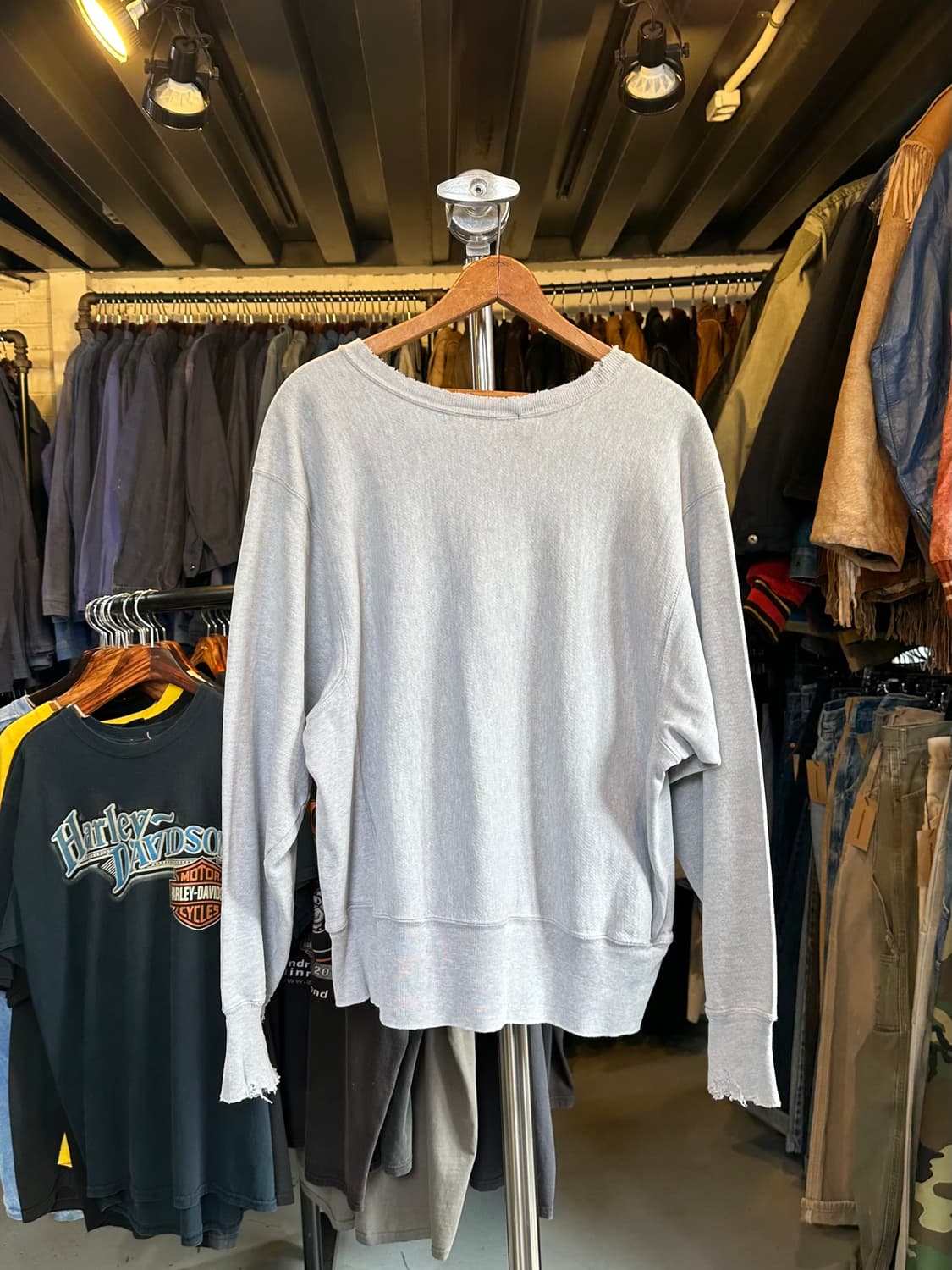 챔피온 리버스위브 위스콘신 데미지 스웻셔츠  상품이미지2