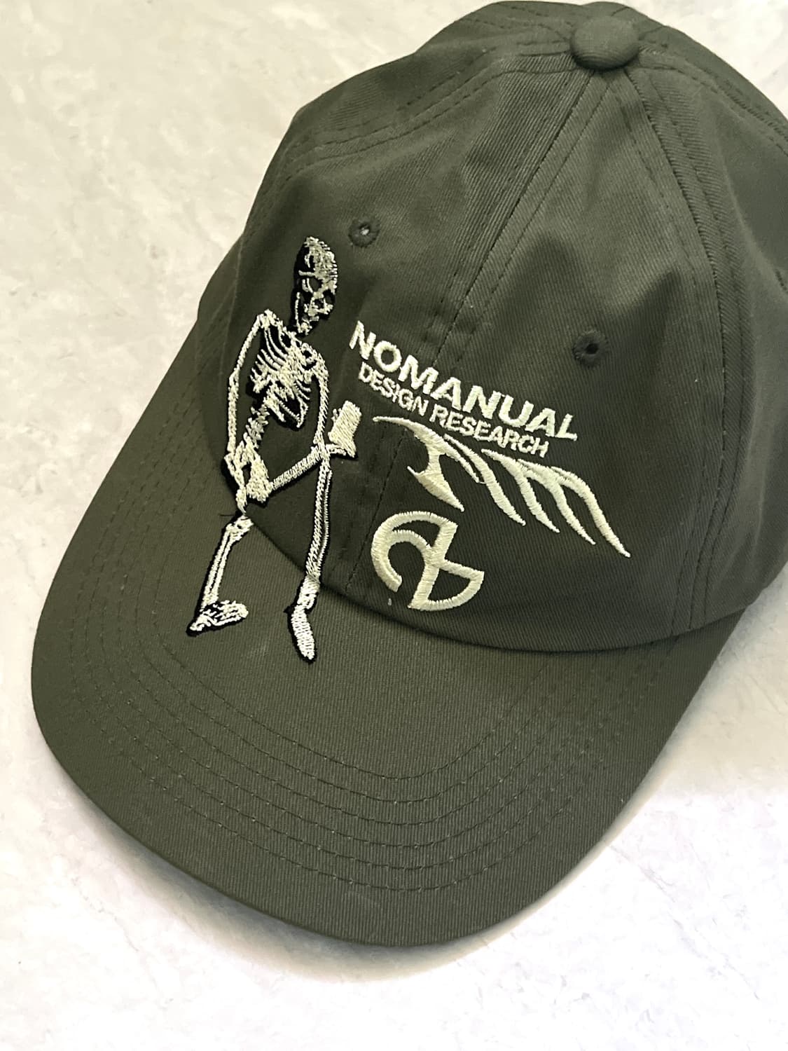 노매뉴얼 SKULL BALL CAP - KHAKI 상품이미지2