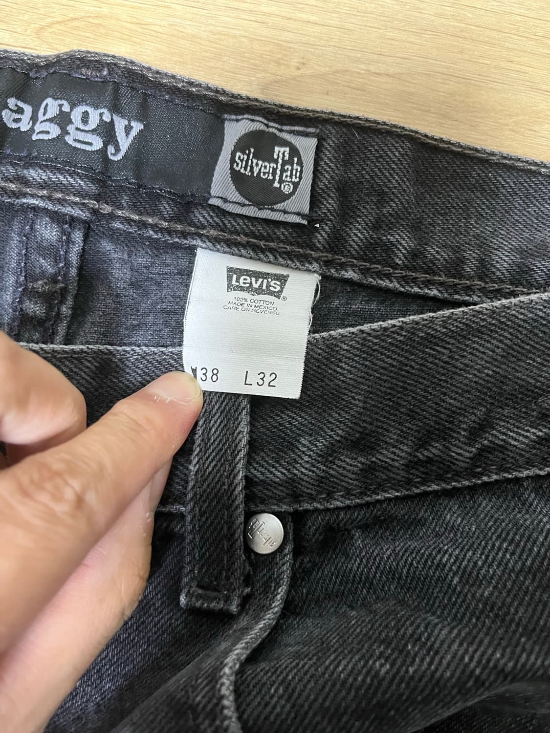 [38] 리바이스 실버탭 배기 흑청 상품이미지4