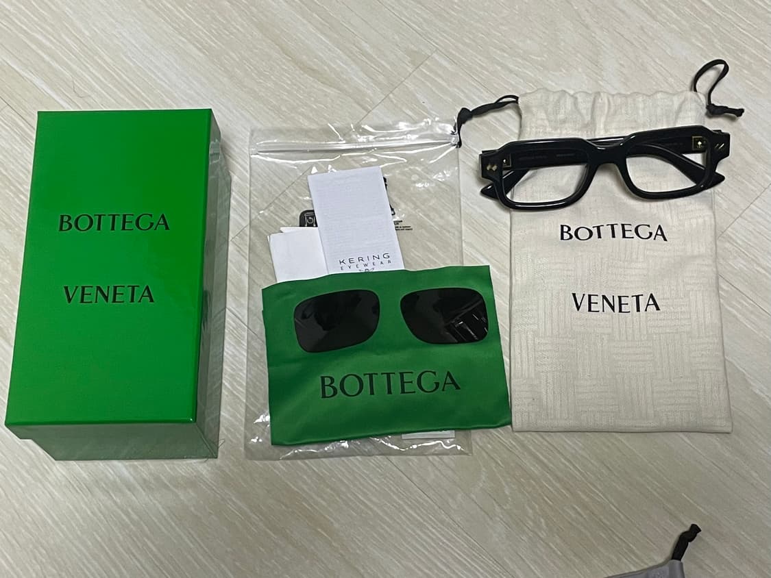 보테가베네타 인트레치아토 렉탱귤러 선글라스 상품이미지3