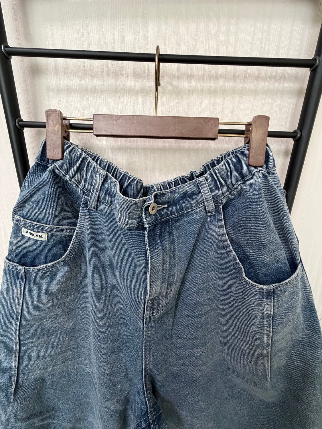 앵글런 벌룬 버뮤다데님팬츠 상품이미지2