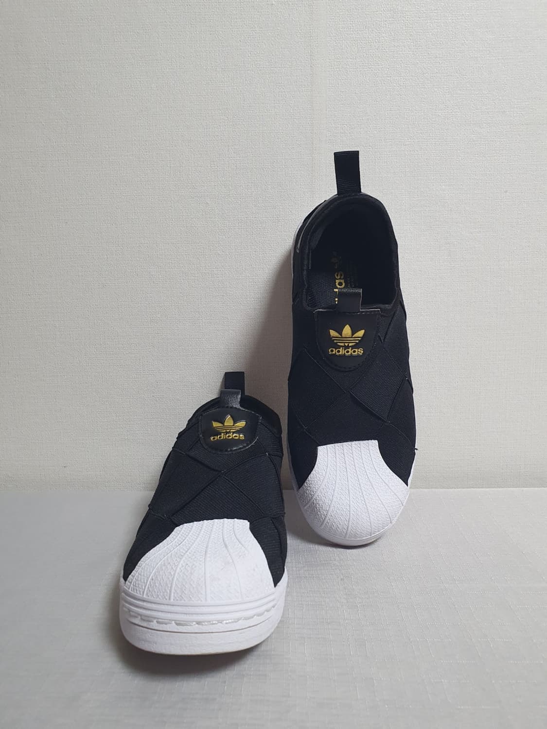 230mm 아디다스 슈퍼스타 슬립온 블랙 상품이미지2