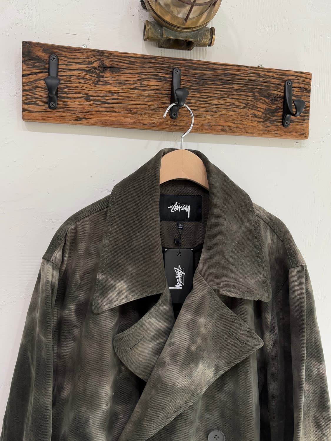 (새상품) Stussy 스투시 20FW 다이드 트렌치 코트 상품이미지1