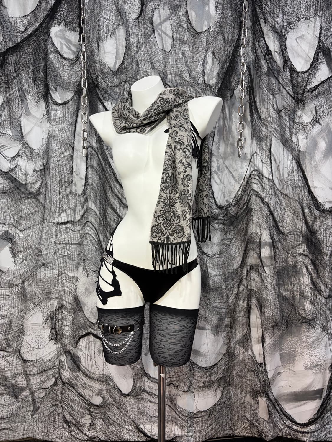 Oriental vtg scarf 상품이미지4