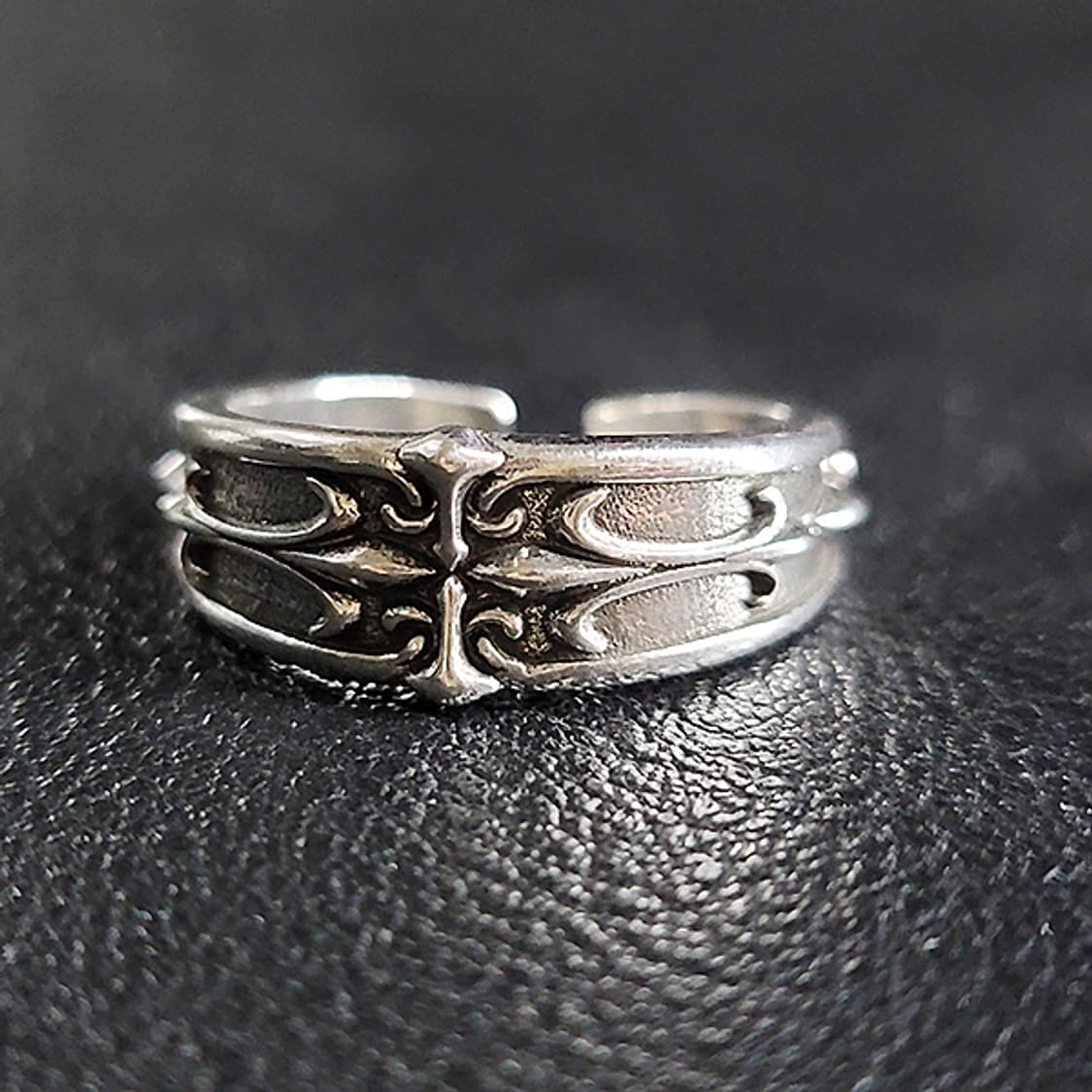 Skarn 백동 남자 엔틱 빈티지 명품 고딕 창 십자가 반지 상품이미지3