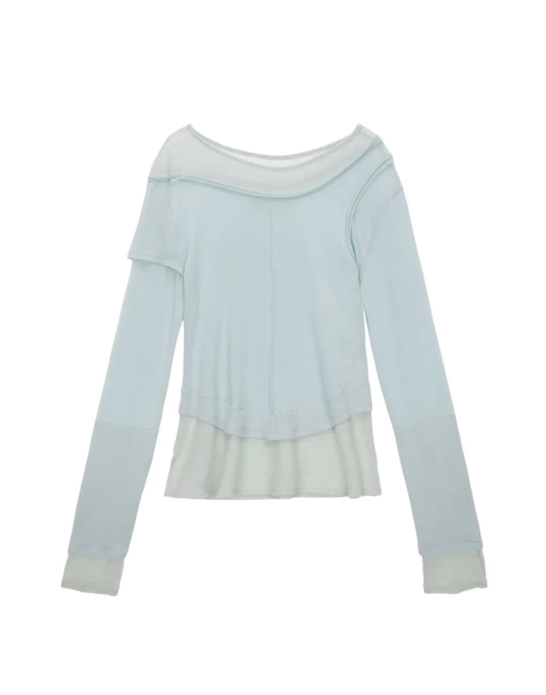 마뗑킴 two tone layered top 상품이미지1