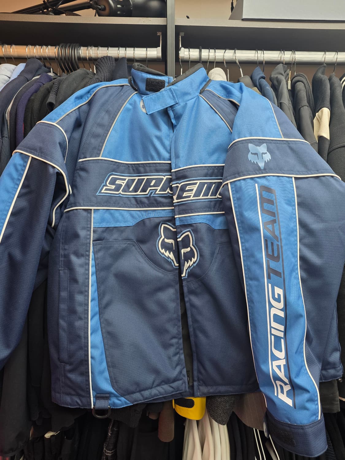 슈프림 폭스레이싱자켓 블루 XL 상품이미지3