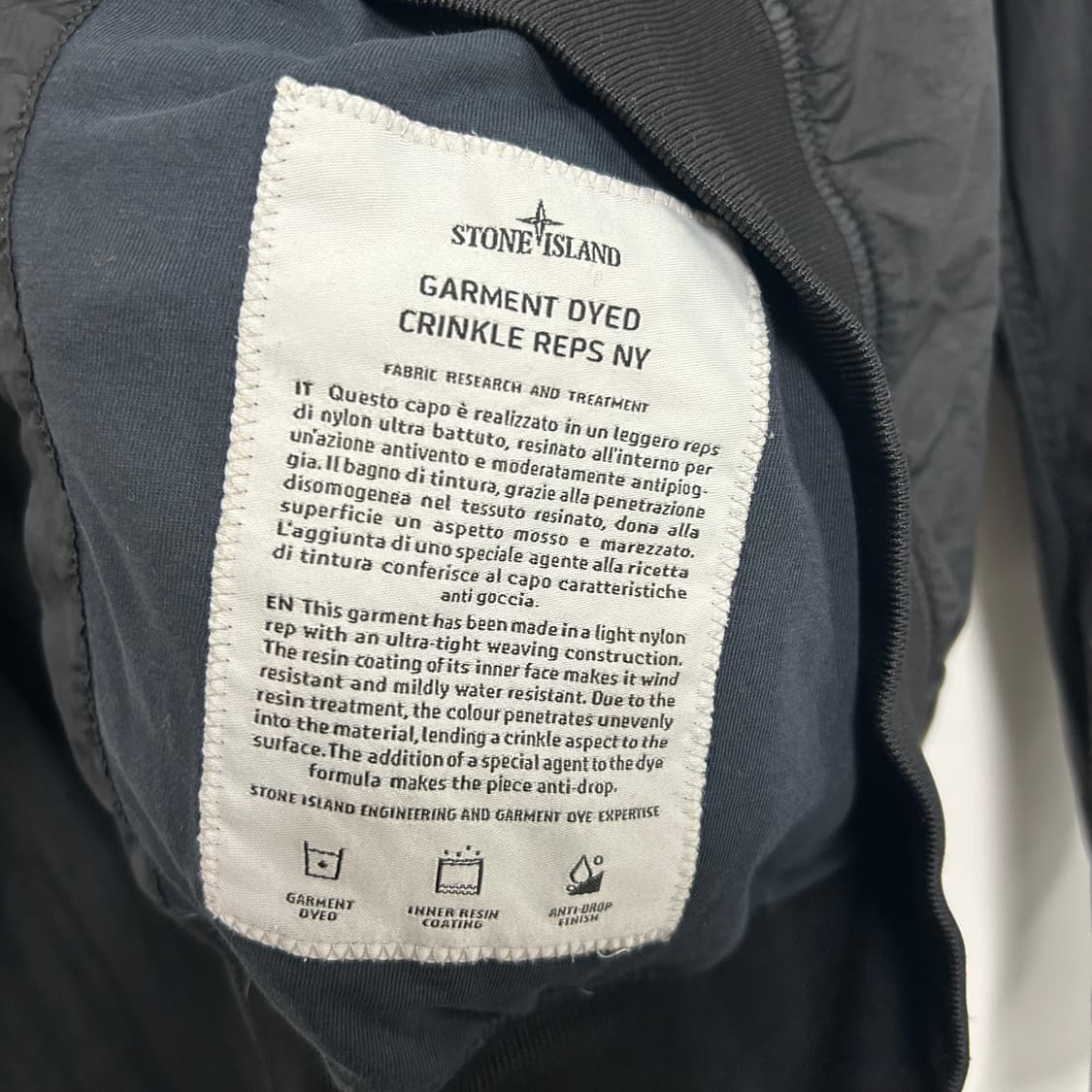 스톤아일랜드 크링클랩스 가먼트다잉 자켓[1345] 상품이미지9