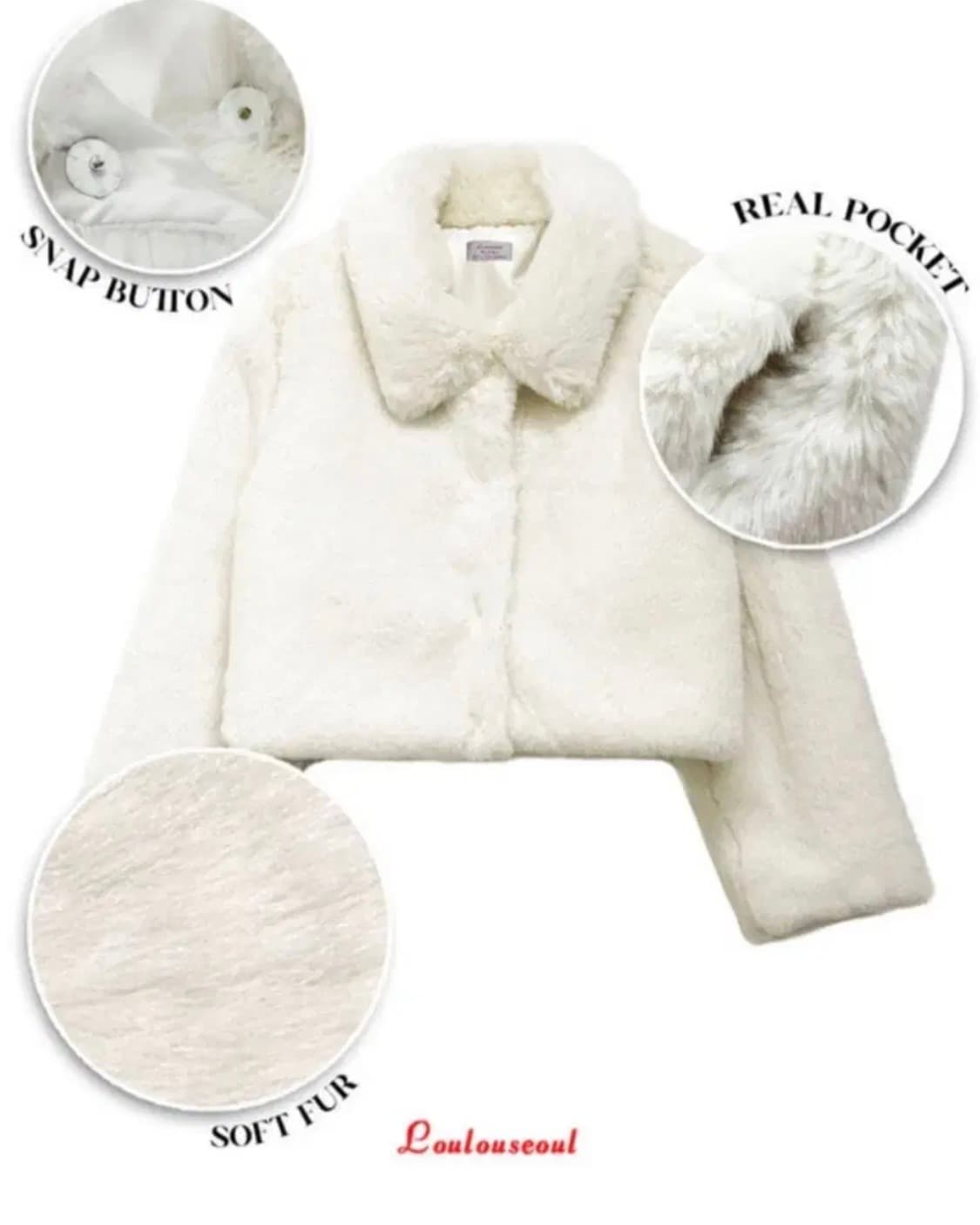 루루서울 푸딩 퍼자켓 (실사 첨부) 상품이미지5