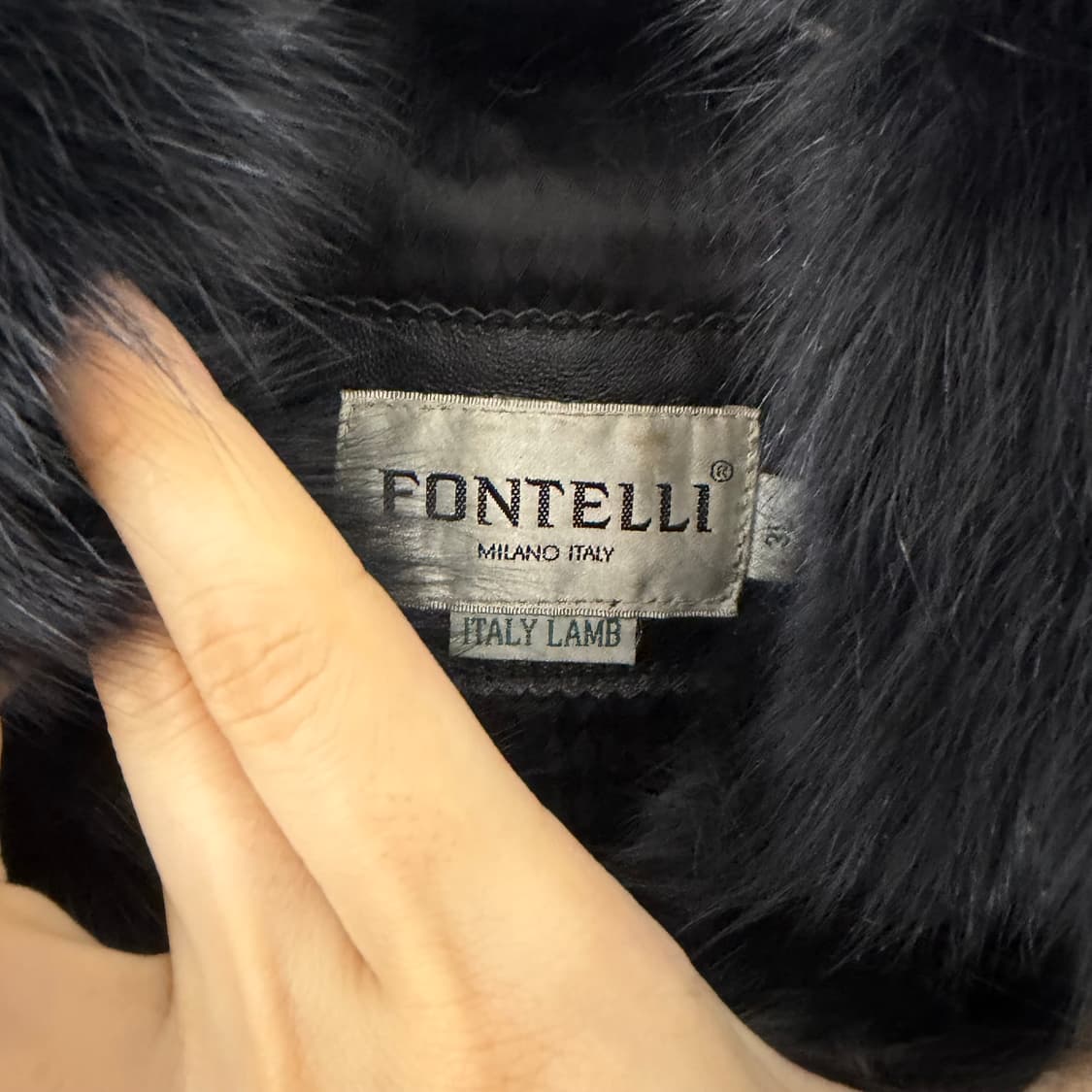 Fontelli 이태리 램스킨 퍼카라 봄버 자켓 상품이미지7