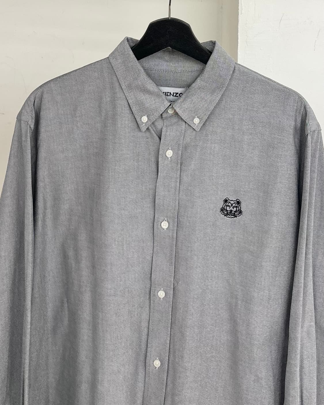 겐조 그레이 타이거 크레스트 버튼다운 셔츠 상품이미지2