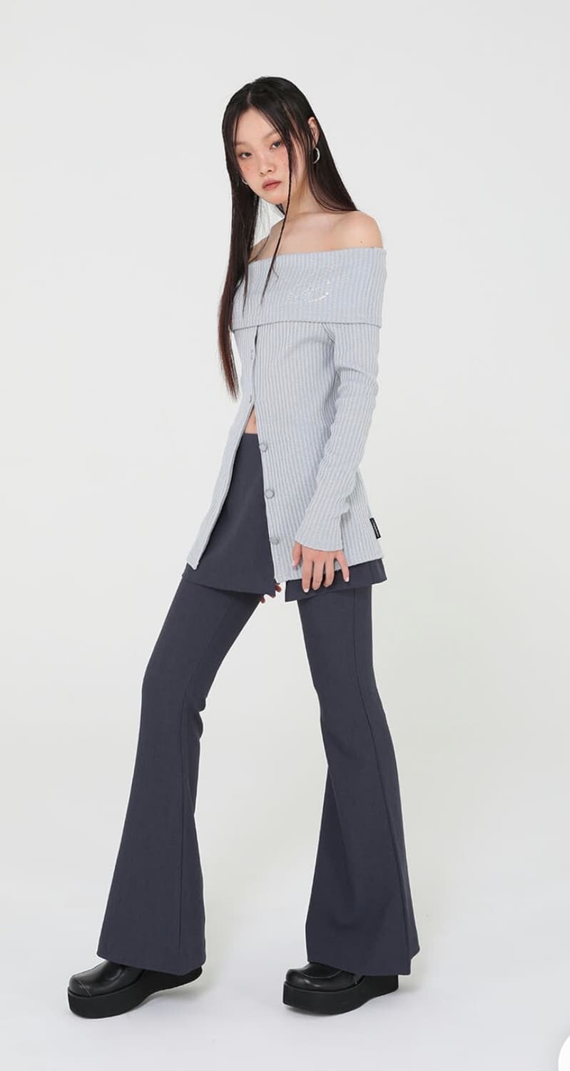 어글리쉐도우 BEAD KNIT OFF-SHOULDER(BLUE) 상품이미지3