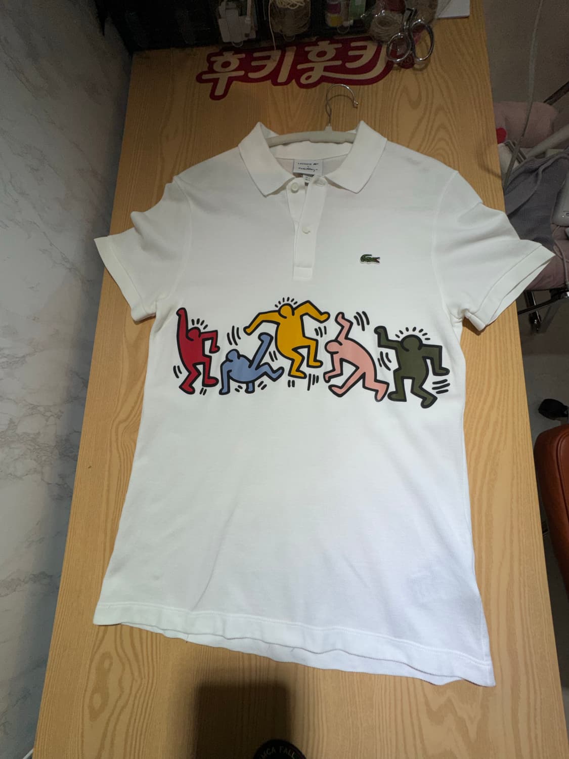 LACOSTE 라코스테 X 키스해링 그래픽 폴로 반팔 티셔츠 상품이미지3