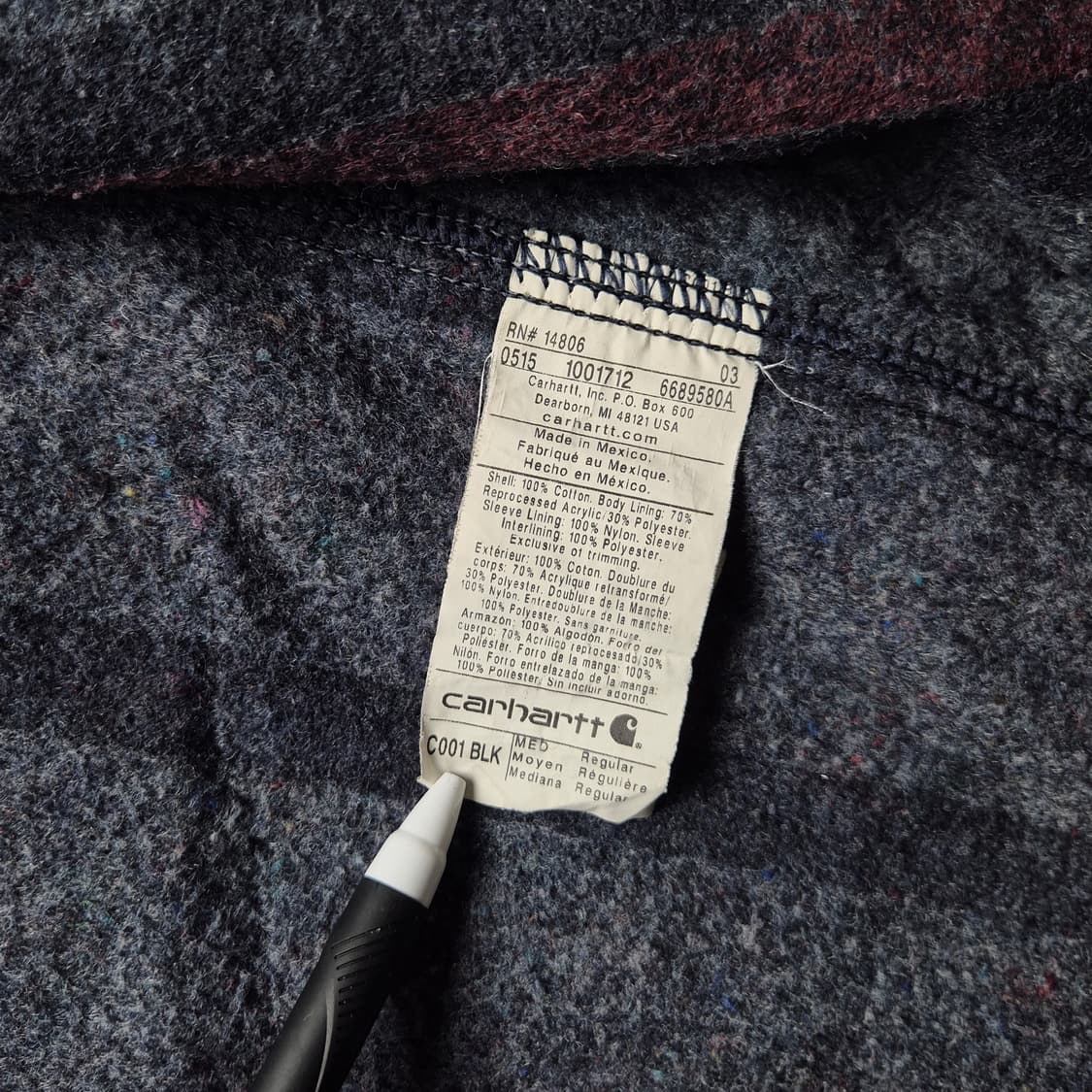 [M] 칼하트 C001 초어코트자켓 상품이미지9