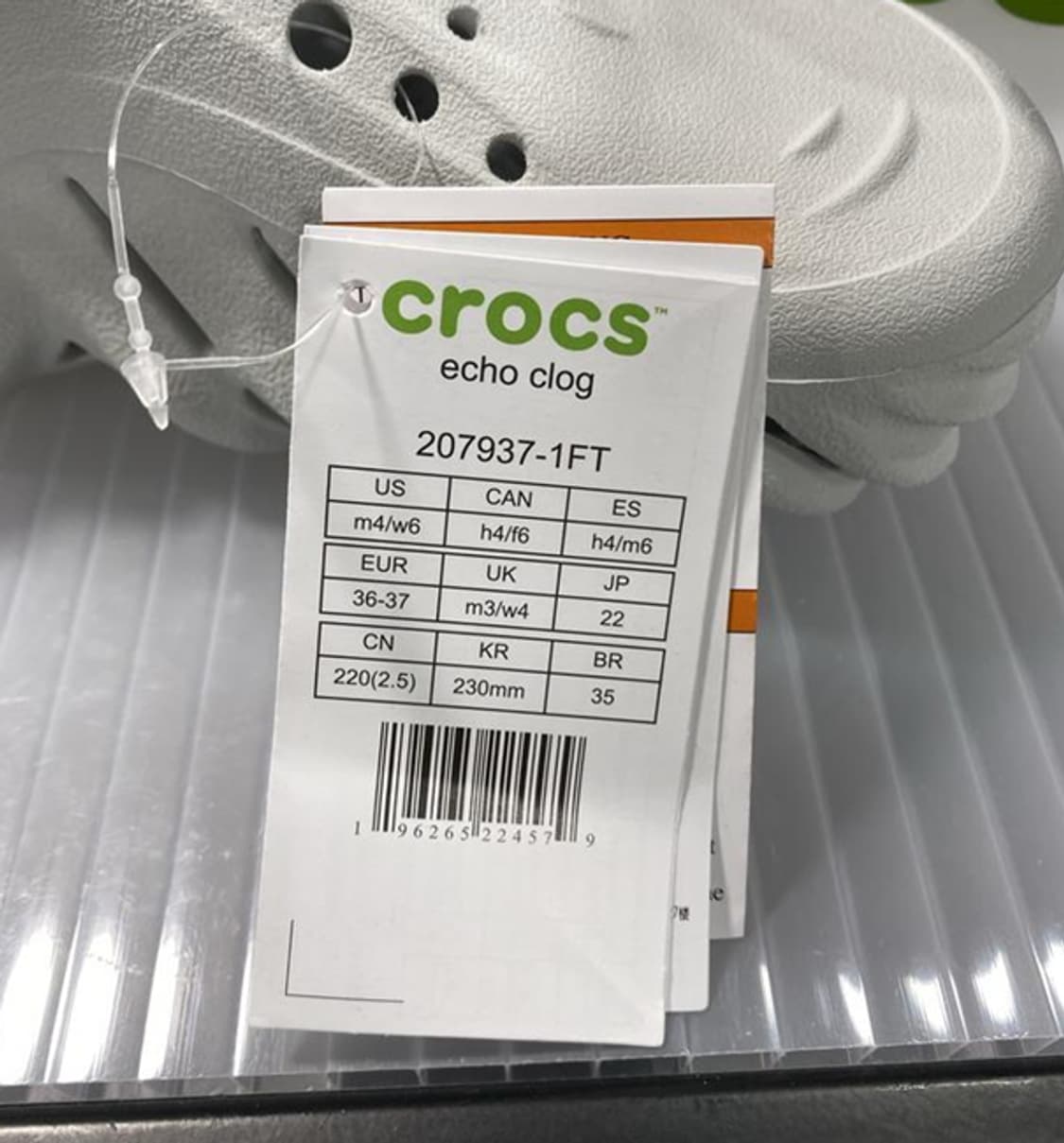 매장정품)) 크록스 에코 클로그 그레이 207937-1FT / 남녀공용 상품이미지4