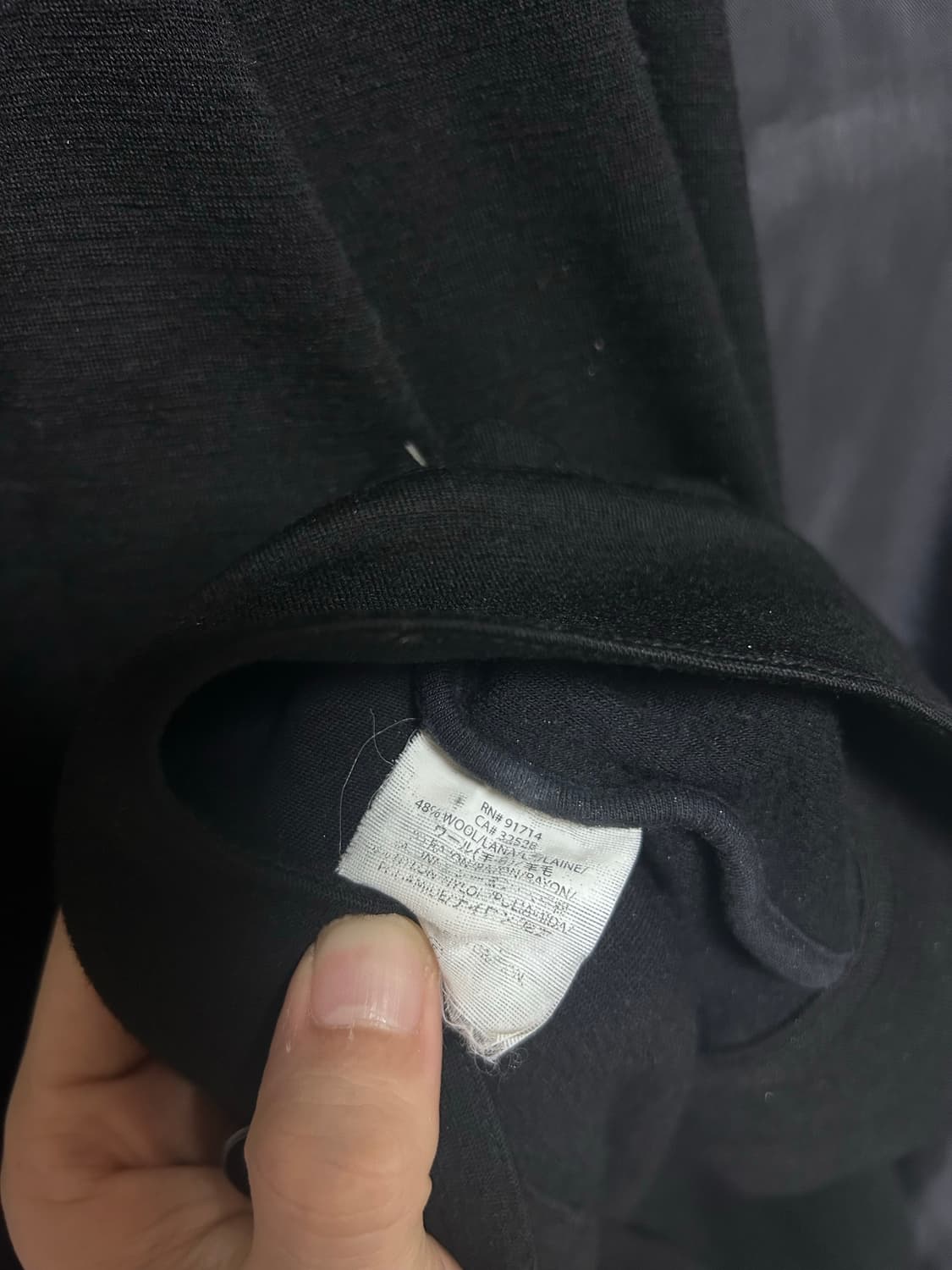 아르마니 익스체인지 레더 포켓 더블 가디건 상품이미지6