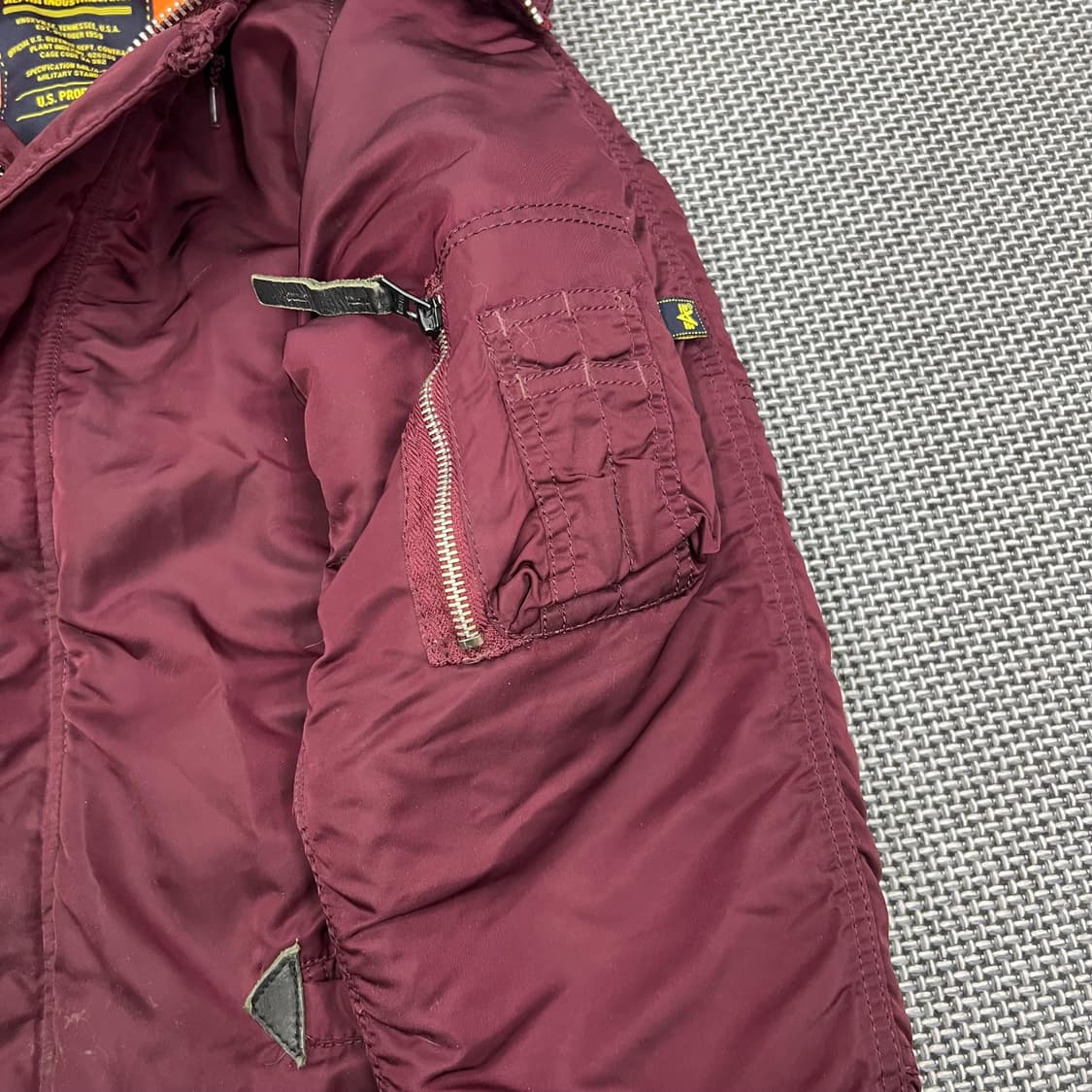 알파인더스트리 n3b 파카 버건디 상품이미지4